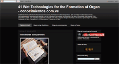 Desktop Screenshot of conocimientosorganicnanostructures.blogspot.com
