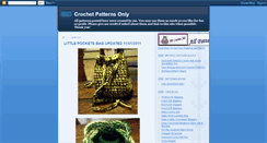 Desktop Screenshot of crochetpatternsonly.blogspot.com