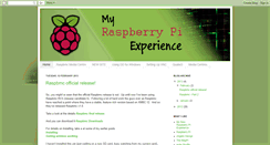 Desktop Screenshot of myraspberrypiexperience.blogspot.com