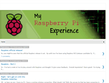 Tablet Screenshot of myraspberrypiexperience.blogspot.com