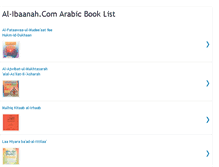 Tablet Screenshot of al-ibaanah.blogspot.com