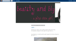 Desktop Screenshot of beautyandbig.blogspot.com
