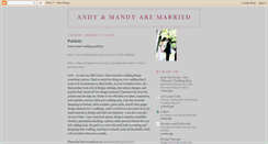 Desktop Screenshot of andymandyswedding.blogspot.com