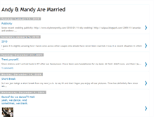 Tablet Screenshot of andymandyswedding.blogspot.com