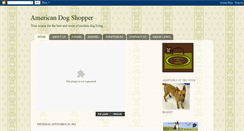 Desktop Screenshot of dogshopper.blogspot.com
