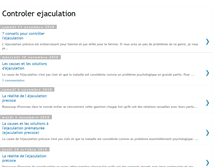 Tablet Screenshot of controler-ejaculation.blogspot.com
