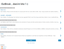 Tablet Screenshot of outbreakers-x.blogspot.com