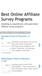 Mobile Screenshot of bestonlineaffiliatesurveyprograms.blogspot.com