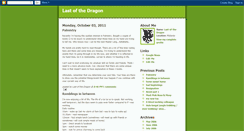 Desktop Screenshot of last-of-the-dragon.blogspot.com