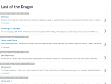 Tablet Screenshot of last-of-the-dragon.blogspot.com