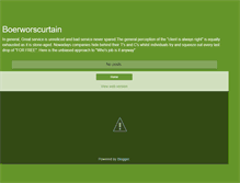 Tablet Screenshot of boerworscurtain.blogspot.com