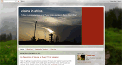 Desktop Screenshot of elainainafrica.blogspot.com