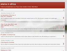 Tablet Screenshot of elainainafrica.blogspot.com