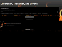 Tablet Screenshot of destinationtribulation.blogspot.com
