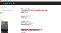 Desktop Screenshot of malaysian-spirit.blogspot.com