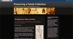 Desktop Screenshot of preservingafamilycollection.blogspot.com