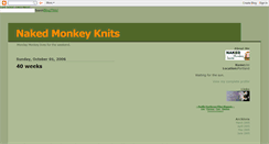 Desktop Screenshot of nakedmonkeyknits.blogspot.com