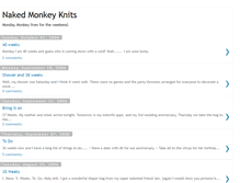 Tablet Screenshot of nakedmonkeyknits.blogspot.com