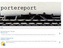 Tablet Screenshot of portereport.blogspot.com