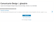 Tablet Screenshot of comunicartedesign-glossario.blogspot.com