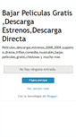 Mobile Screenshot of descargasspeliculas.blogspot.com