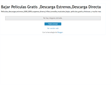 Tablet Screenshot of descargasspeliculas.blogspot.com