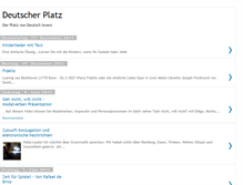Tablet Screenshot of deutscherplatz.blogspot.com
