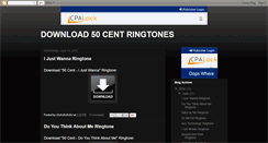 Desktop Screenshot of download-50-cent-ringtones.blogspot.com