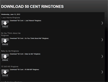 Tablet Screenshot of download-50-cent-ringtones.blogspot.com