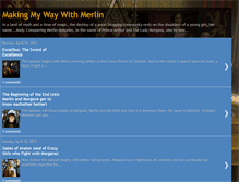 Tablet Screenshot of makingmywaywithmerlin.blogspot.com