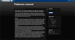 Desktop Screenshot of pattersonjournal.blogspot.com