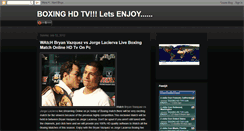 Desktop Screenshot of boxinghdtv.blogspot.com