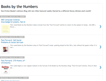 Tablet Screenshot of booksbythenumbers.blogspot.com