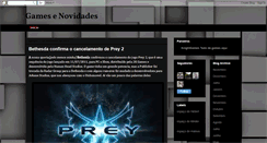 Desktop Screenshot of gamesenovidade.blogspot.com