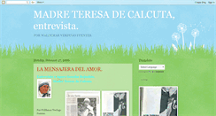 Desktop Screenshot of entrevistamadreteresadecalcuta.blogspot.com