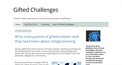 Desktop Screenshot of giftedchallenges.blogspot.com