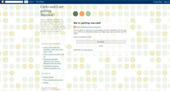 Desktop Screenshot of cherylandcarlo.blogspot.com