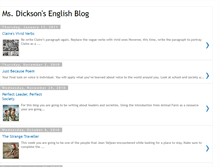 Tablet Screenshot of dickson-english.blogspot.com
