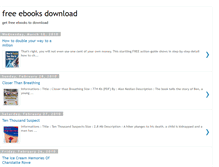 Tablet Screenshot of 1001free-ebooks.blogspot.com