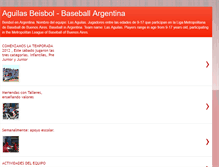 Tablet Screenshot of lasaguilasbeisbol.blogspot.com