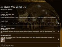 Tablet Screenshot of mydivinewines.blogspot.com