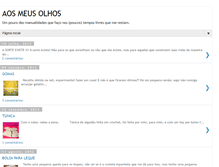Tablet Screenshot of aosmeusolhos.blogspot.com