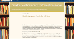 Desktop Screenshot of bioidenticalhormones777.blogspot.com