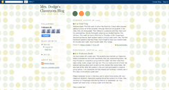 Desktop Screenshot of mrsdodgesclassroomblog.blogspot.com