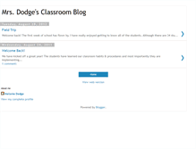 Tablet Screenshot of mrsdodgesclassroomblog.blogspot.com
