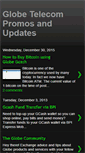 Mobile Screenshot of globepromosandupdates.blogspot.com