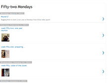 Tablet Screenshot of fiftytwomondays.blogspot.com