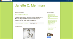 Desktop Screenshot of janettecmerriman.blogspot.com