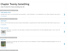 Tablet Screenshot of chaptertwentysomething.blogspot.com