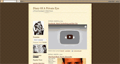 Desktop Screenshot of diaryofaprivateeye.blogspot.com